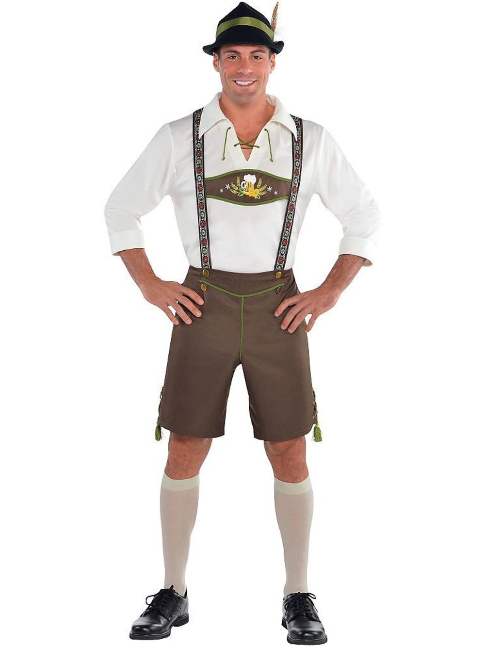 BRAND NEW plus size men mr oktoberfest halloween costume size XXL (missing hat)